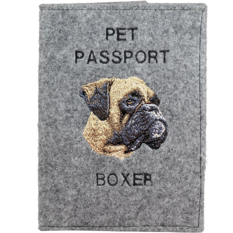 foto del prodotto boxer, boxer ii portapassaporto per cani, portadocumenti, regalo per viaggiatori del marchio art dog