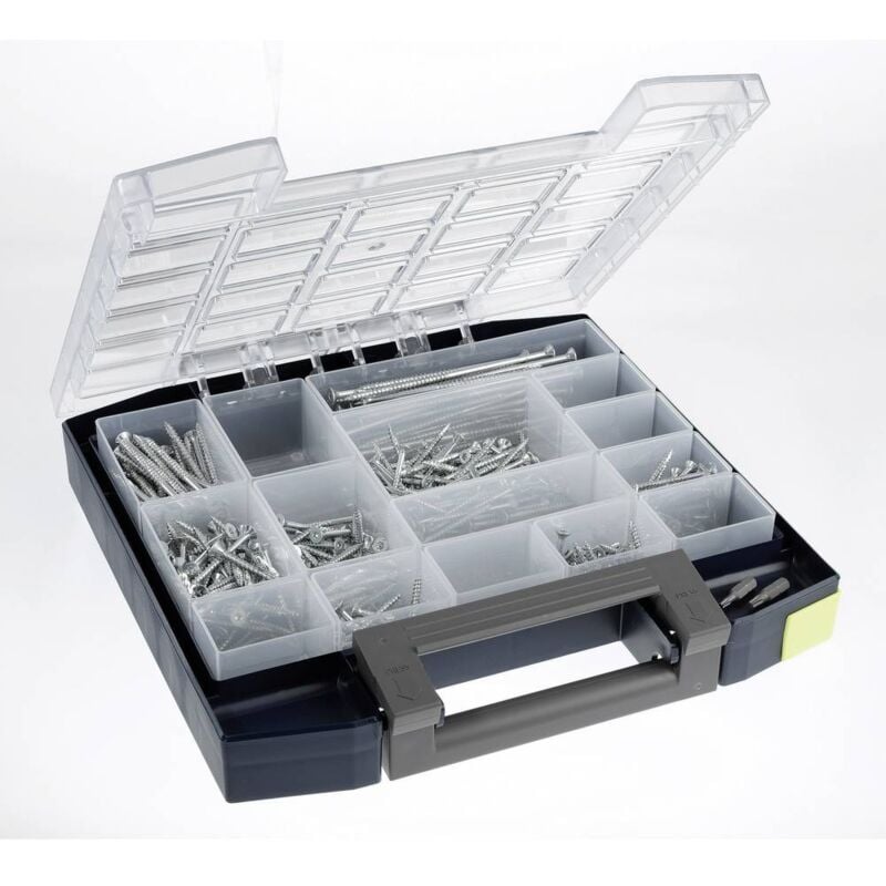 foto del prodotto boxxser 55 5x5 15 valigetta per minuteria l x a x p 298 x 55 x 284 mm scomparti 15 contenuto 1 pz. raaco