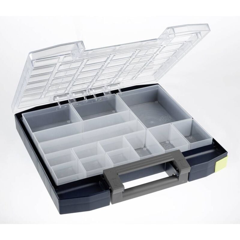 foto del prodotto boxxser 55 6x6 14 valigetta per minuteria l x a x p 354 x 55 x 323 mm scomparti 14 contenuto 1 pz. raaco