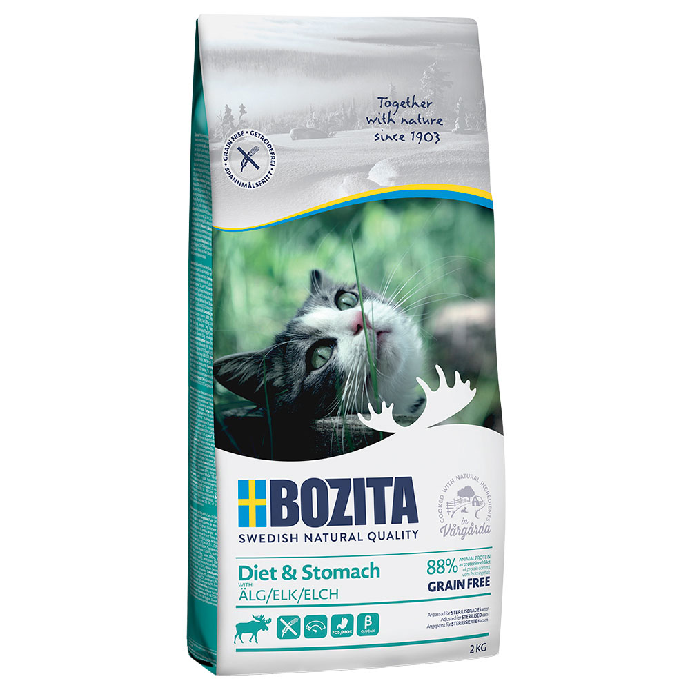 foto del prodotto bozita grainfree diet stomach alce crocchette gatto 2 kg