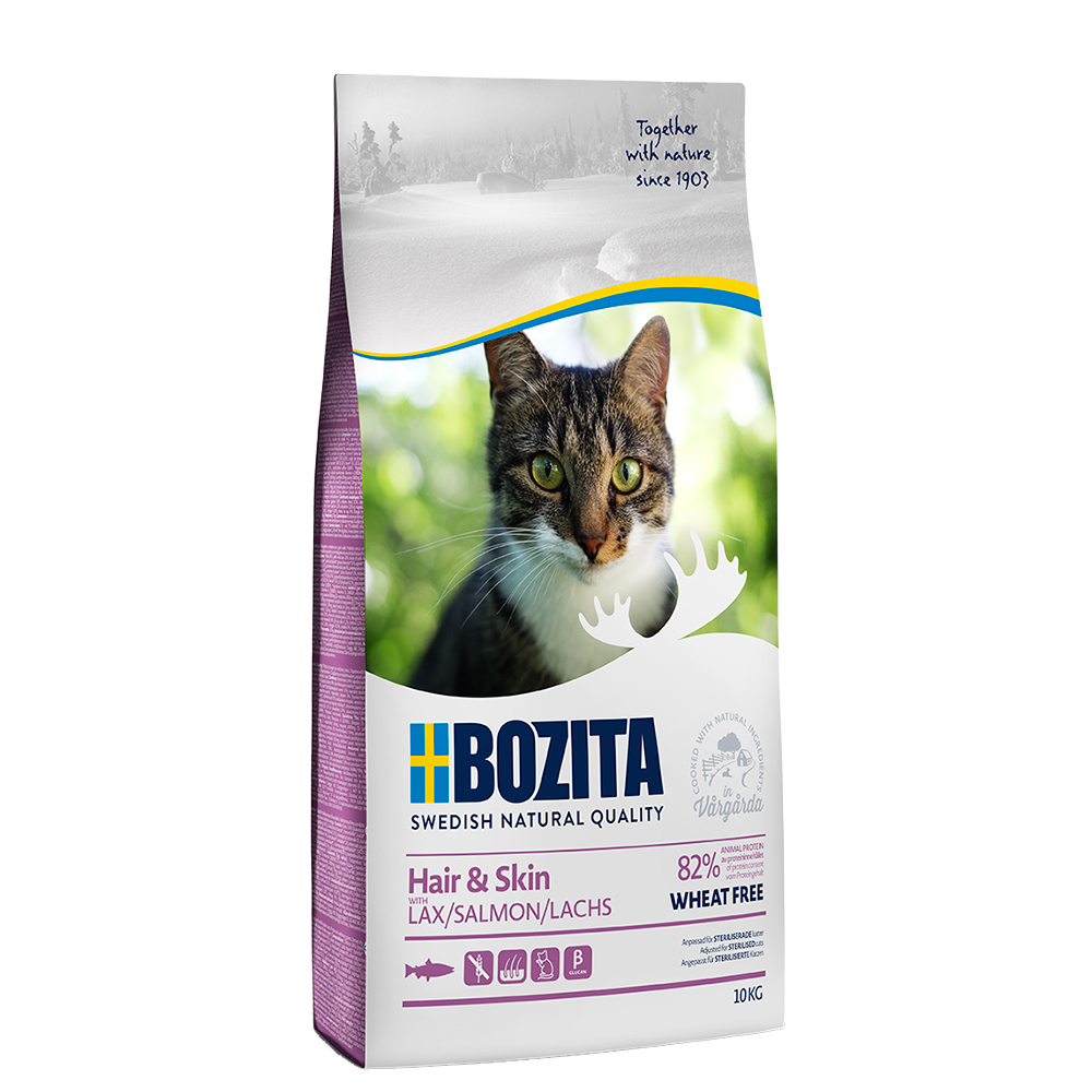 foto del prodotto bozita hair skin senza frumento 10 kg