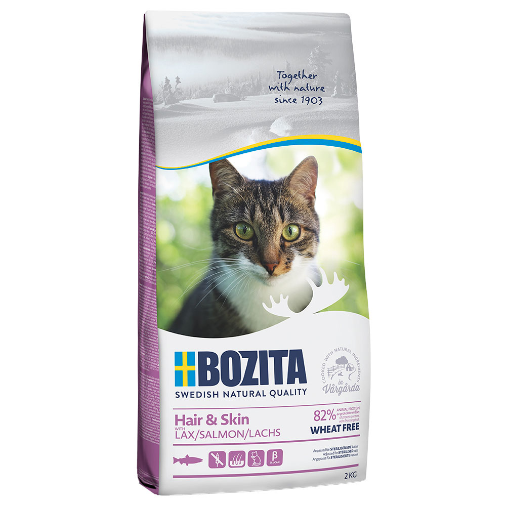 foto del prodotto bozita hair skin senza frumento 2 kg