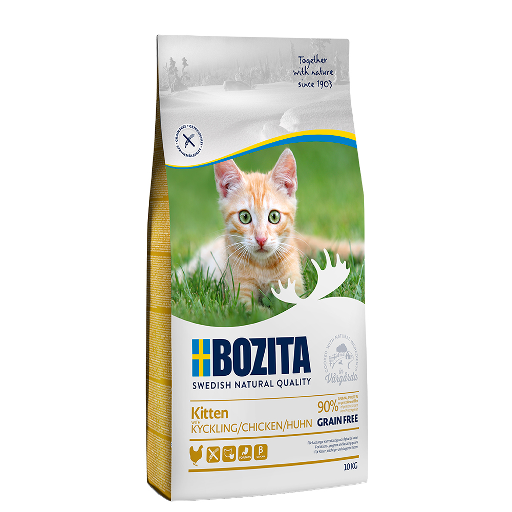 foto del prodotto bozita kitten senza cereali 10 kg