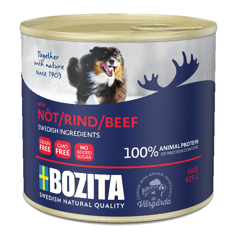 foto del prodotto bozita pat 6 x 625 g alimento umido per cani manzo