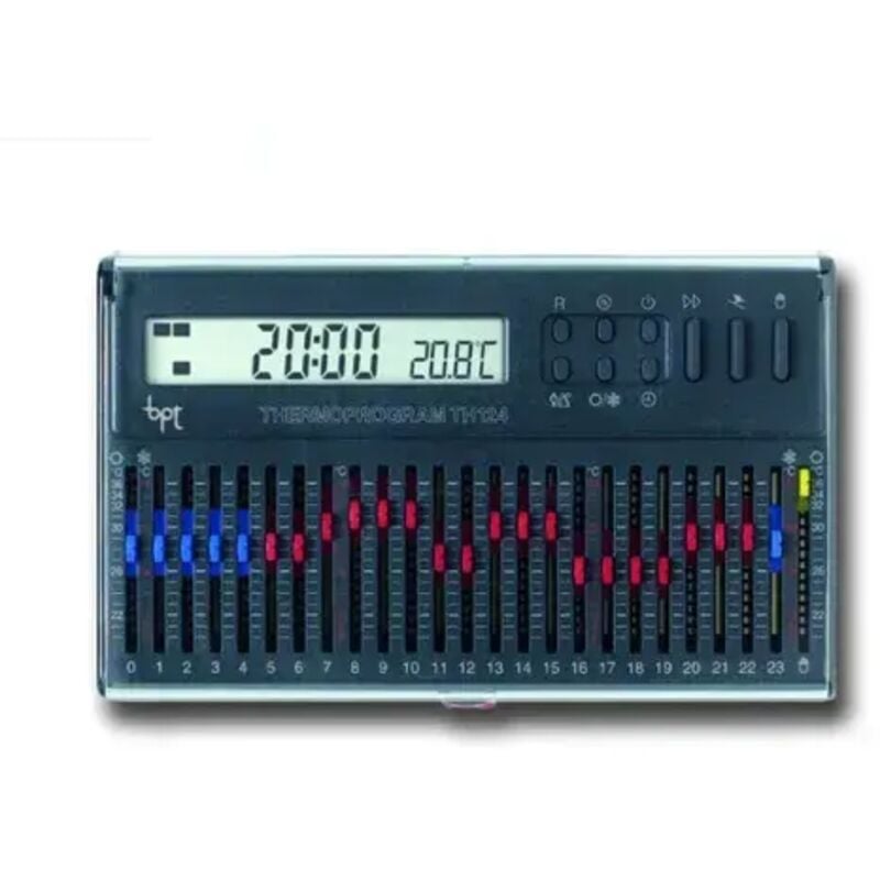 foto del prodotto bpt 69403610 bpt crono termostato giornaliero a cursori grigio th 124 gr came