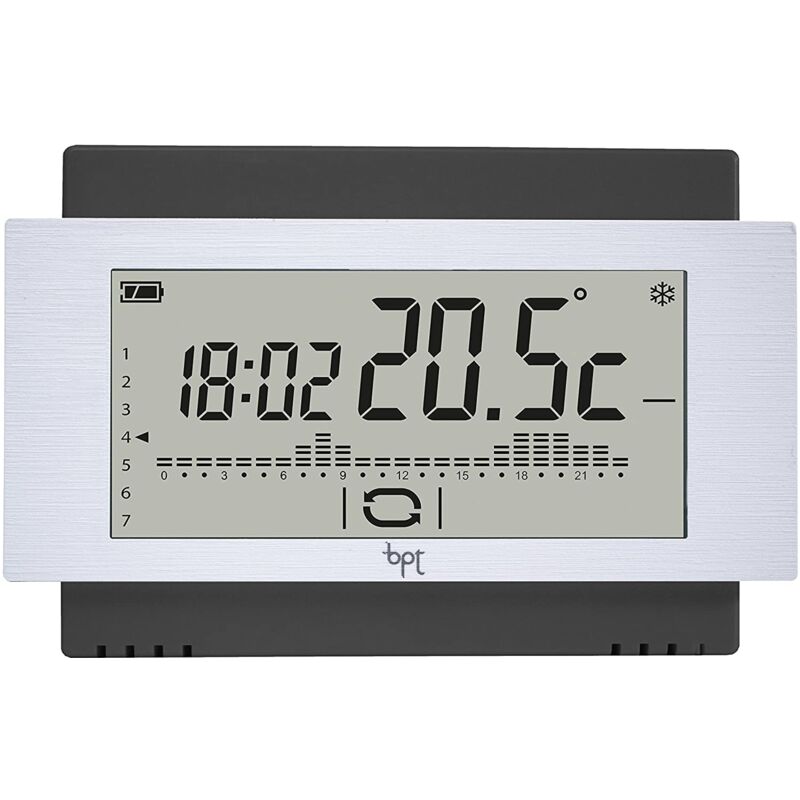 foto del prodotto bpt cronotermostato touch da parete nero th 500 bk