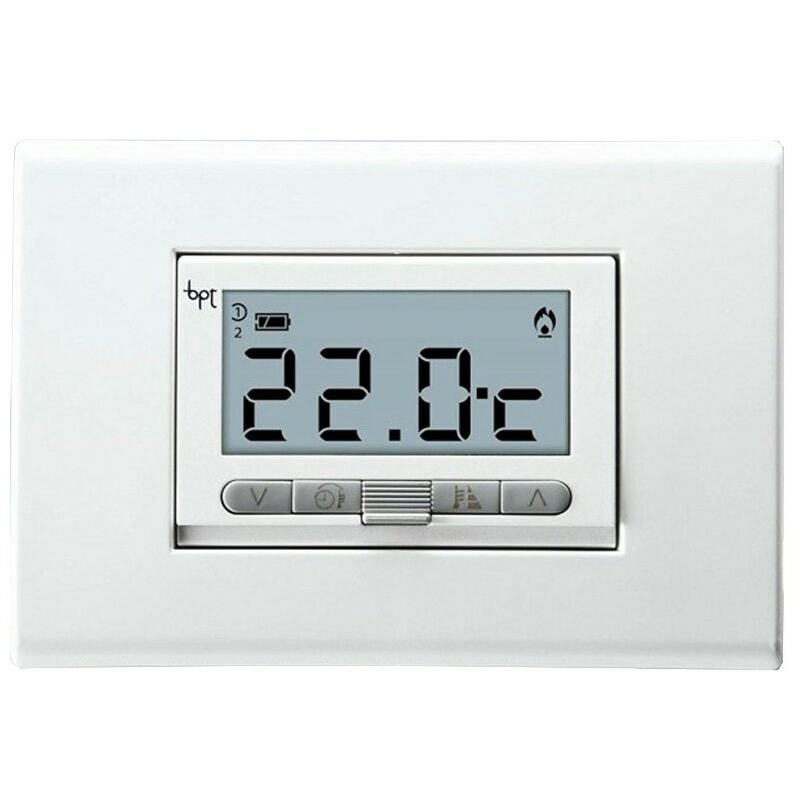 foto del prodotto bpt termostato ambiente digitale da incasso ta 350 bianco 69400010
