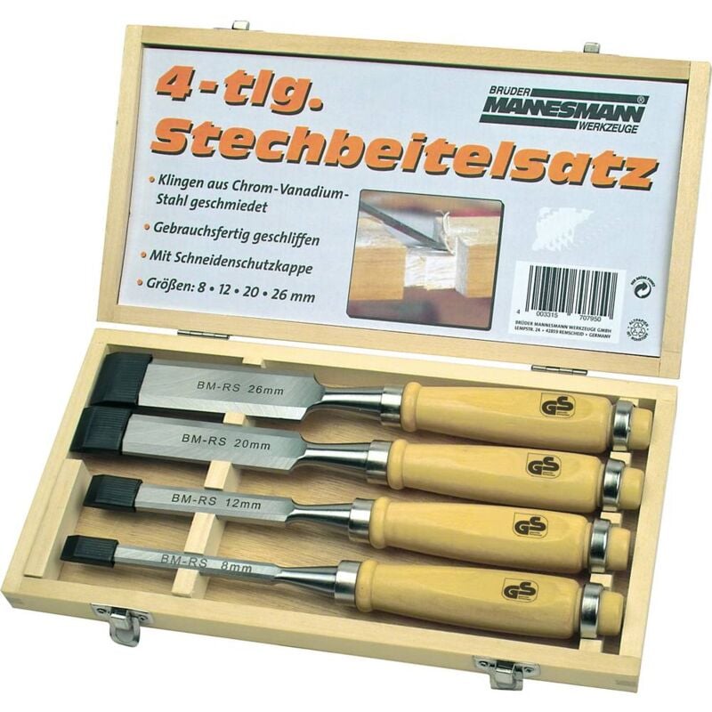 foto del prodotto br der mannesmann 4 pz. kit di scalpelli m66104
