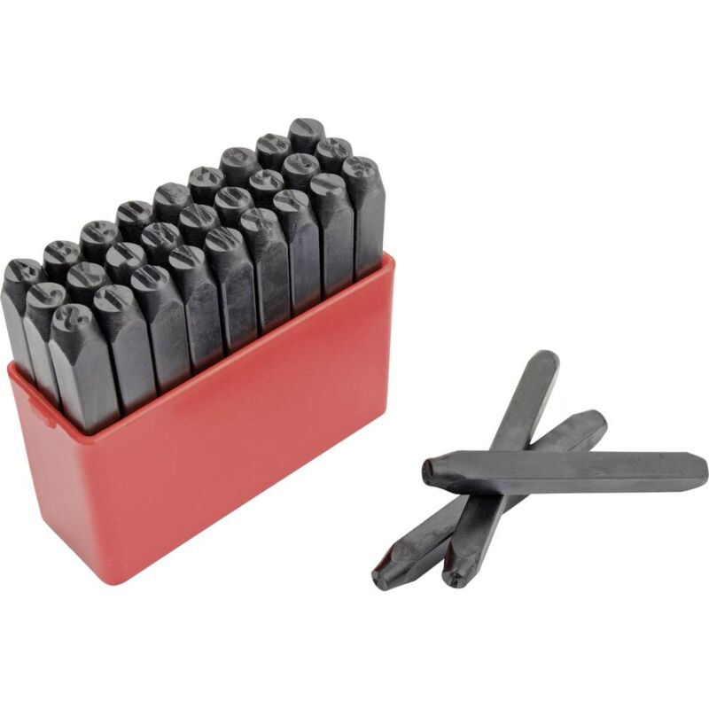 foto del prodotto br der mannesmann m 243 b 3 27 parti lettere preimpostate altezza lettere 3 mm