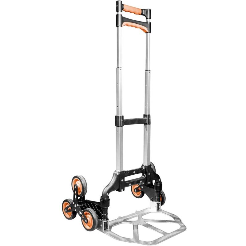 foto del prodotto br der mannesmann m00946 carrello per scale pieghevole acciaio, plastica capacit di carico max. 80 kg