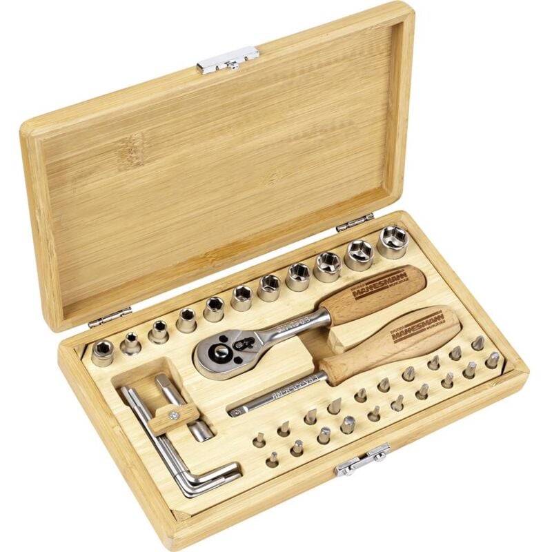foto del prodotto br der mannesmann m29000 m29000 kit utensili incl. custodia bamboo 4 13 mm pz 0, pz 2, pz 3, ph 0, ph 1, ph 2, t 10,