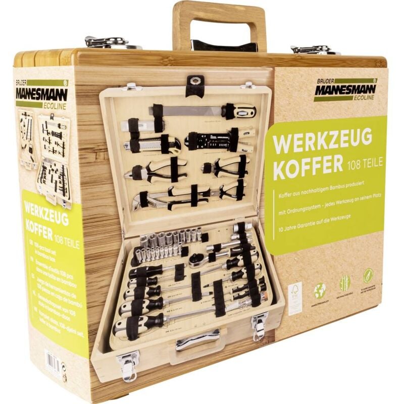 foto del prodotto br der mannesmann m29002 m29002 kit utensili incl. custodia bamboo