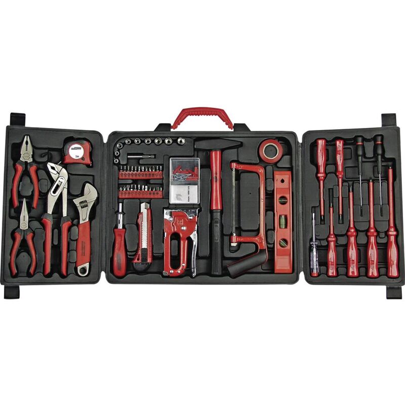 foto del prodotto br der mannesmann m29065 kit utensili tuttofare in valigia 60 parti