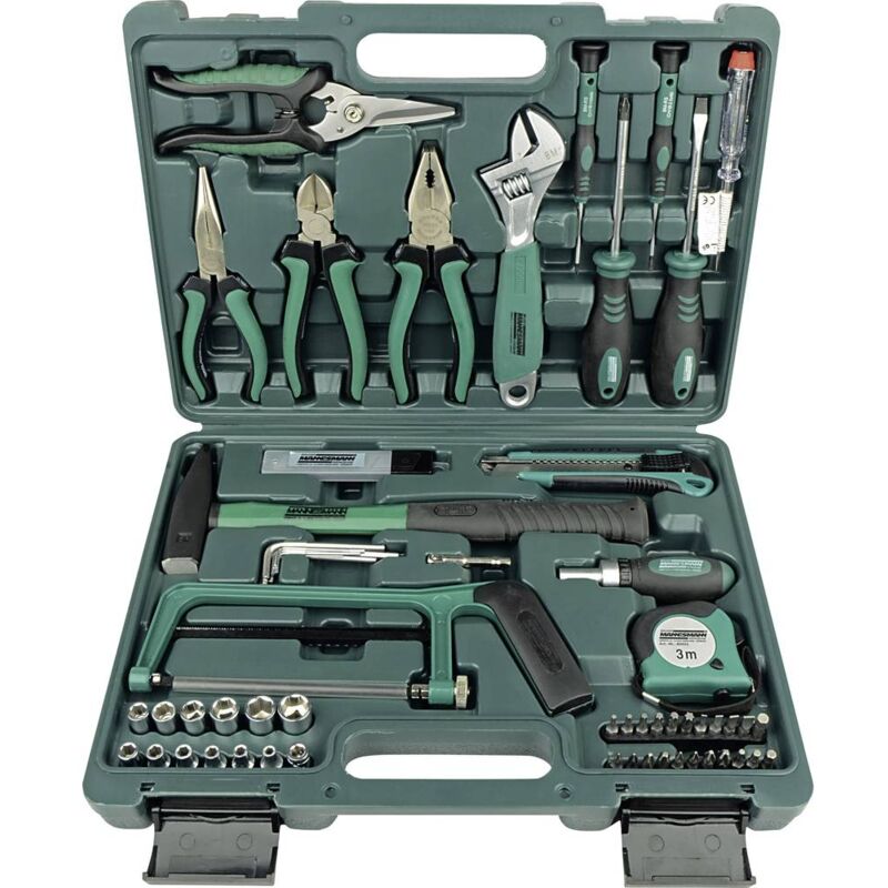 foto del prodotto br der mannesmann m29074 kit utensili tuttofare in valigia