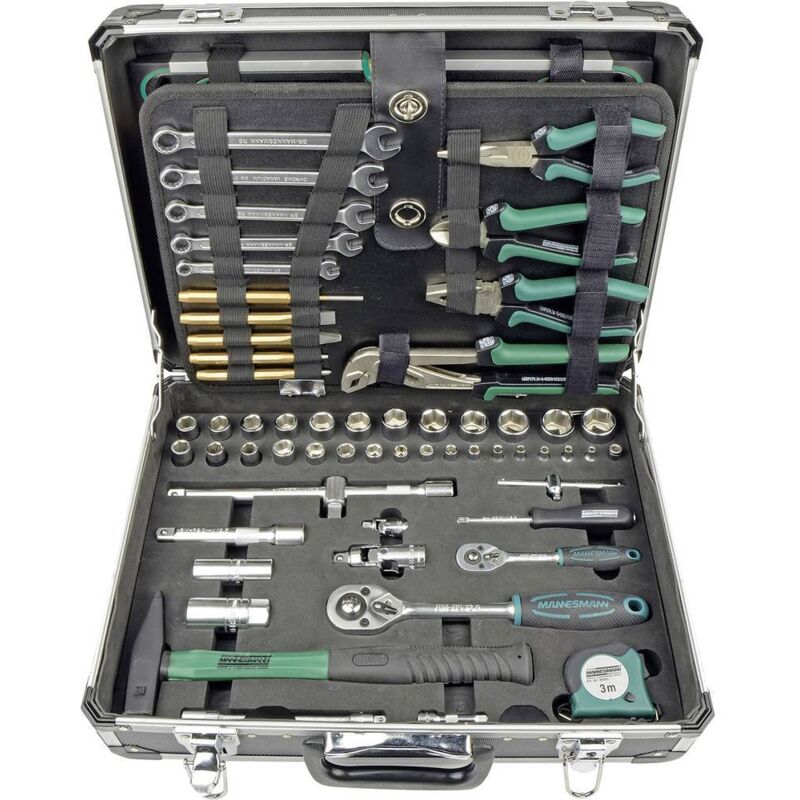 foto del prodotto br der mannesmann m29078 tuttofare valigetta porta utensili con contenuto 160 parti l x l x a 454 x 350 x 135 mm