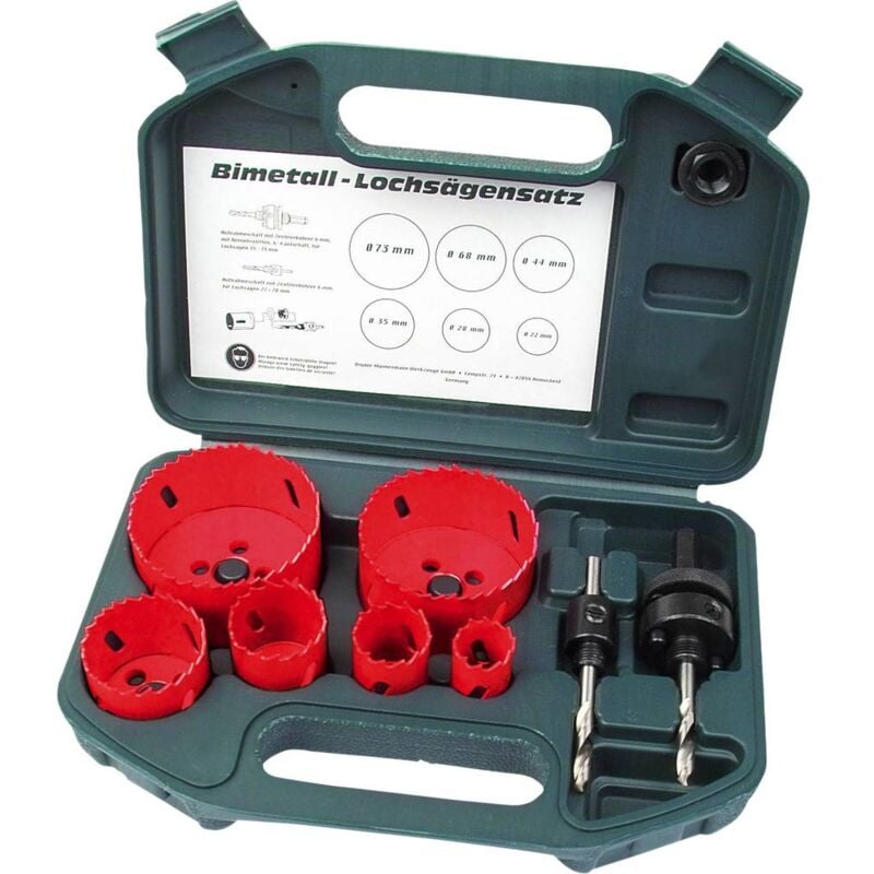 foto del prodotto br der mannesmann m44100 kit seghe a tazza 8 parti 1 pz.