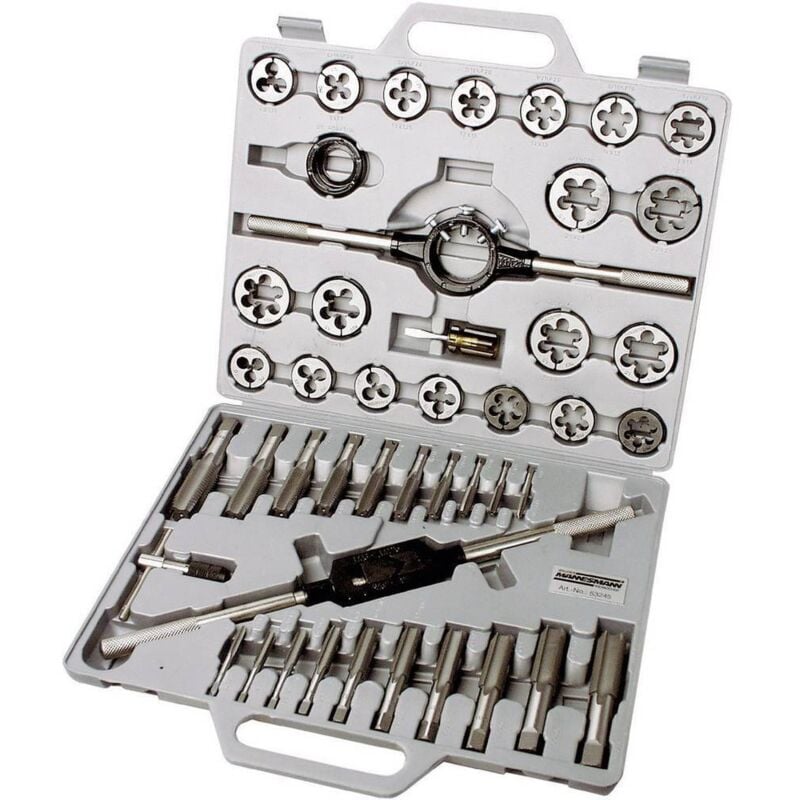 foto del prodotto br der mannesmann m53245 kit maschi e filiere 45 parti metrica m6, m8, m10, m12, m14, m16, m18, m20, m22, m24