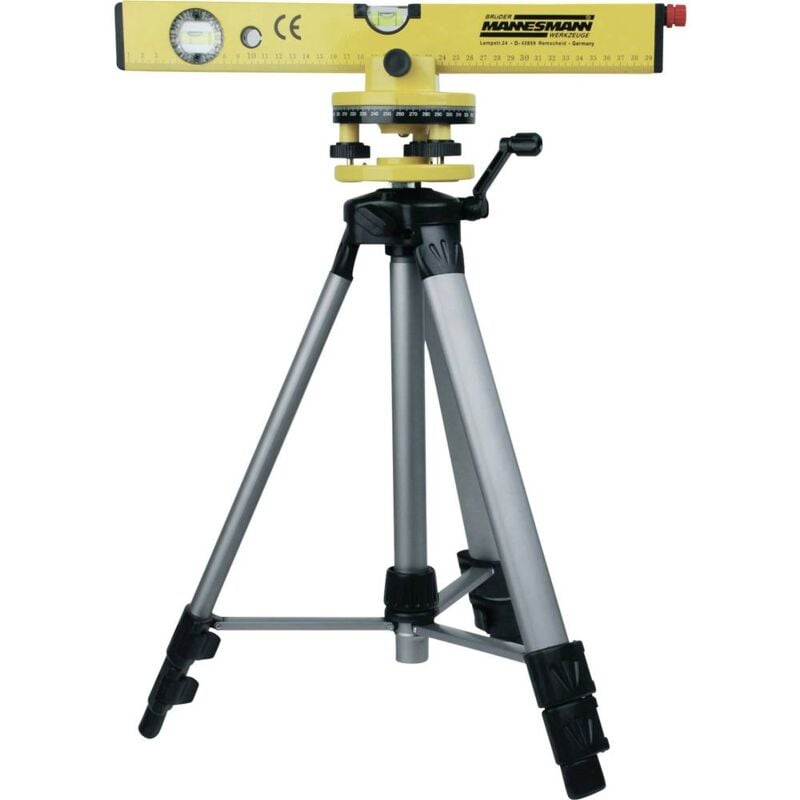 foto del prodotto br der mannesmann m81110 livella manuale con laser incl. treppiede 40 cm 30 m 0.5 mm m