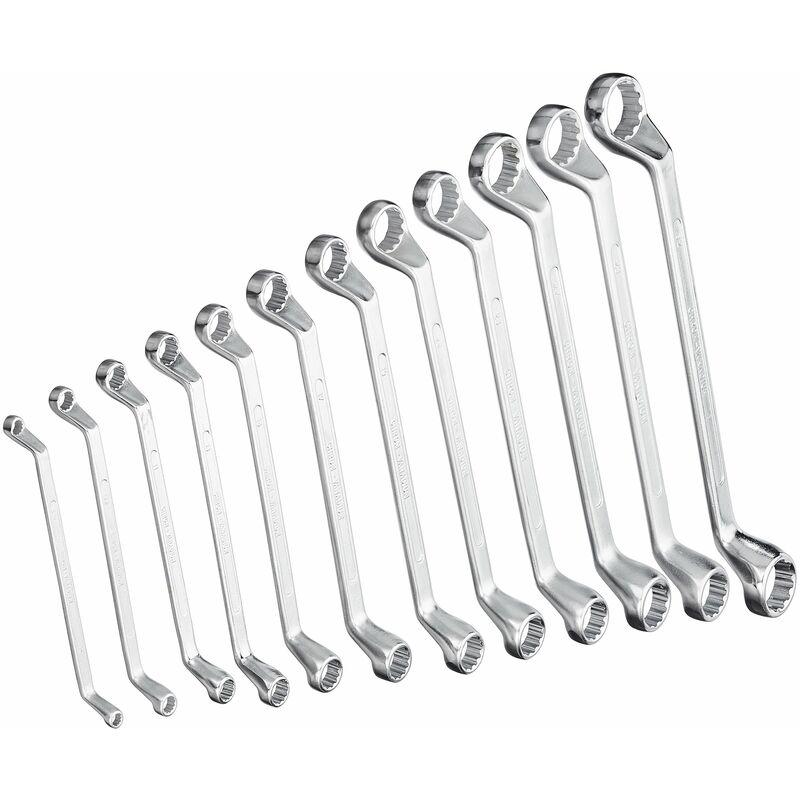 foto del prodotto br der mannesmann mannesmann m 140 12 set chiavi ad anello, 12 pz., 6 32 mm, cv