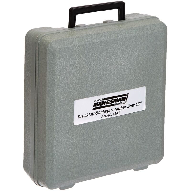 foto del prodotto br der mannesmann mannesmann m 1503 set avvitatore a percussione ad aria compressa, 1 2 , 15 pz. germany 