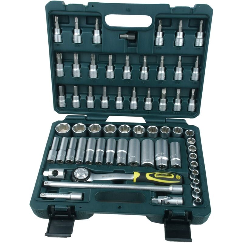 foto del prodotto br der mannesmann - mannesmann - m 2045-sl set chiavi a tubo 3 8', 61 pz.