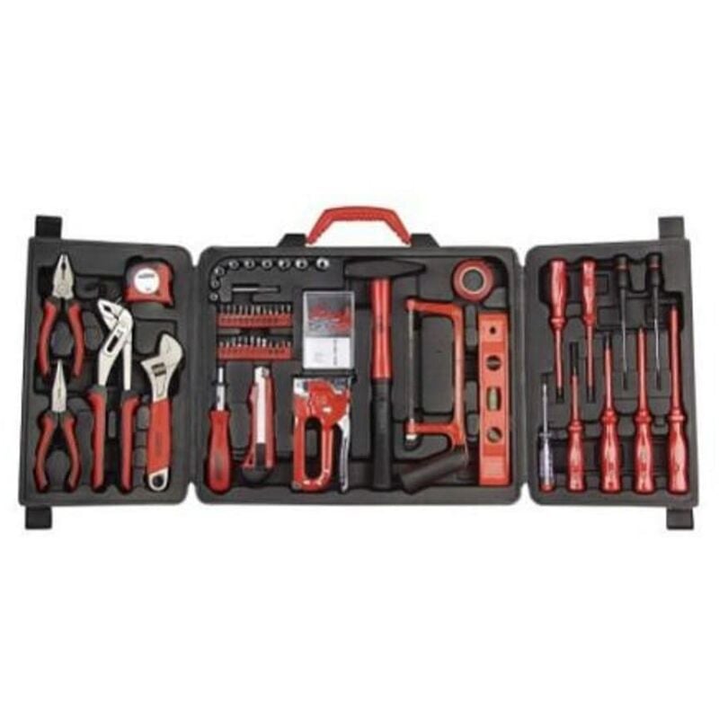 foto del prodotto br der mannesmann mannesmann m29065 assortimento di attrezzi per uso domestico in valigetta richiudibile