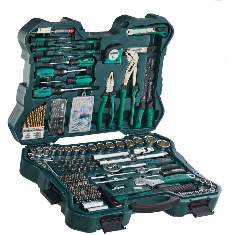 foto del prodotto brüder mannesmann - mannesmann - m29088 – set chiavi a tubo e attrezzi, 303 pz.