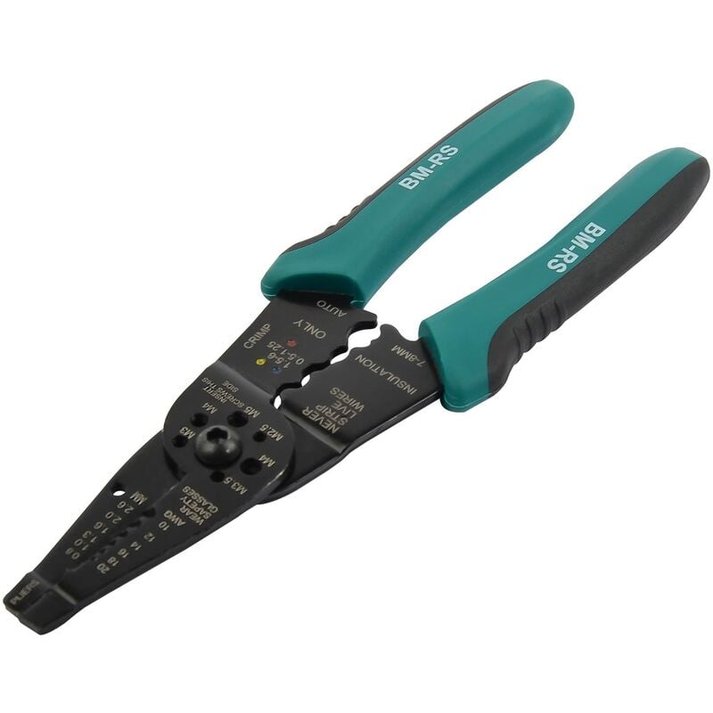 foto del prodotto br der mannesmann werkzeuge m10875 pinza spelafili e pinza per schiacciare