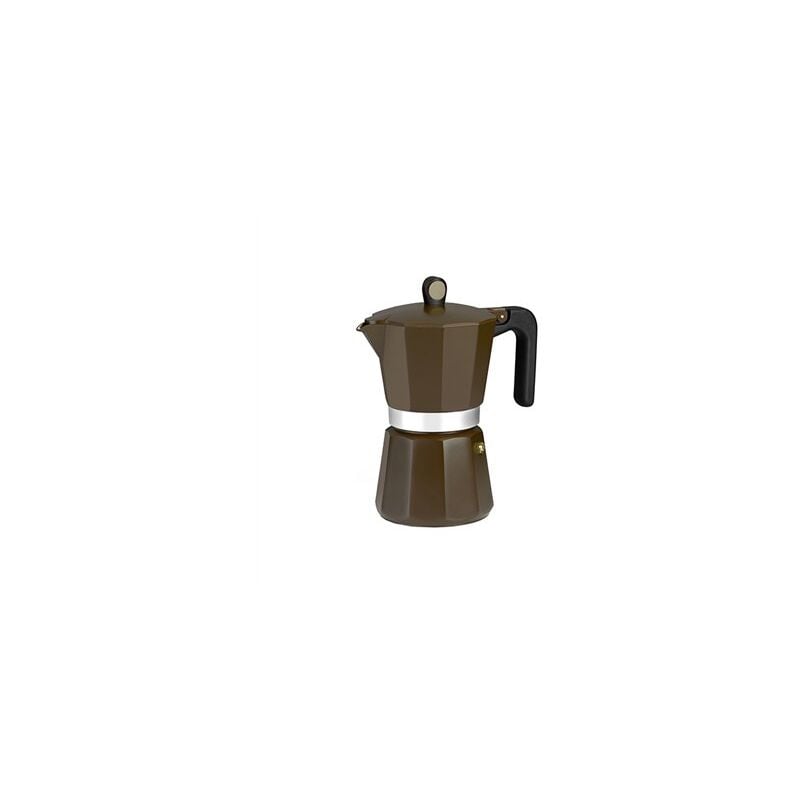 foto del prodotto bra caffettiera a induzione in alluminio color crema da 6 t. m670006 monix