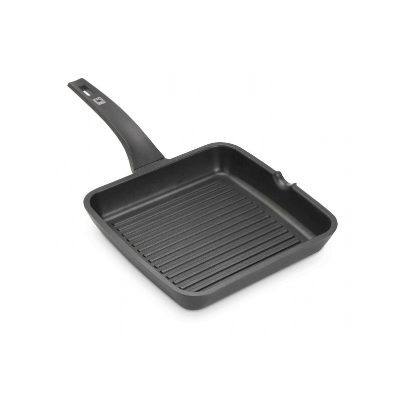 foto del prodotto bra efficient bistecchiera grill antiaderente, alluminio, nero, diametro 28 cm