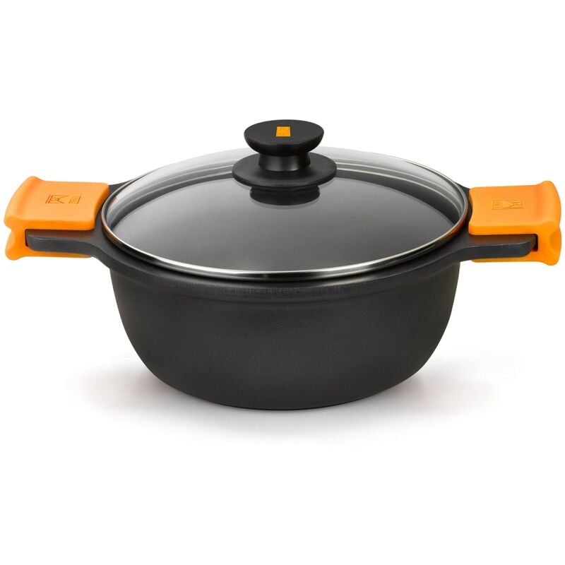 foto del prodotto bra efficient casseruola fonda antiaderente, adatta per ogni tipo di fornelli, compresa induzione, alluminio pressofuso, 32 cm