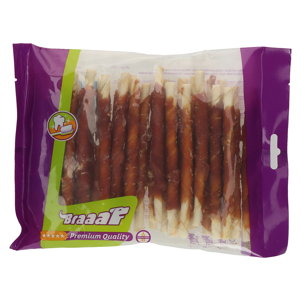 foto del prodotto braaaf roll sticks anatra 12,5 cm 30 pezzi 