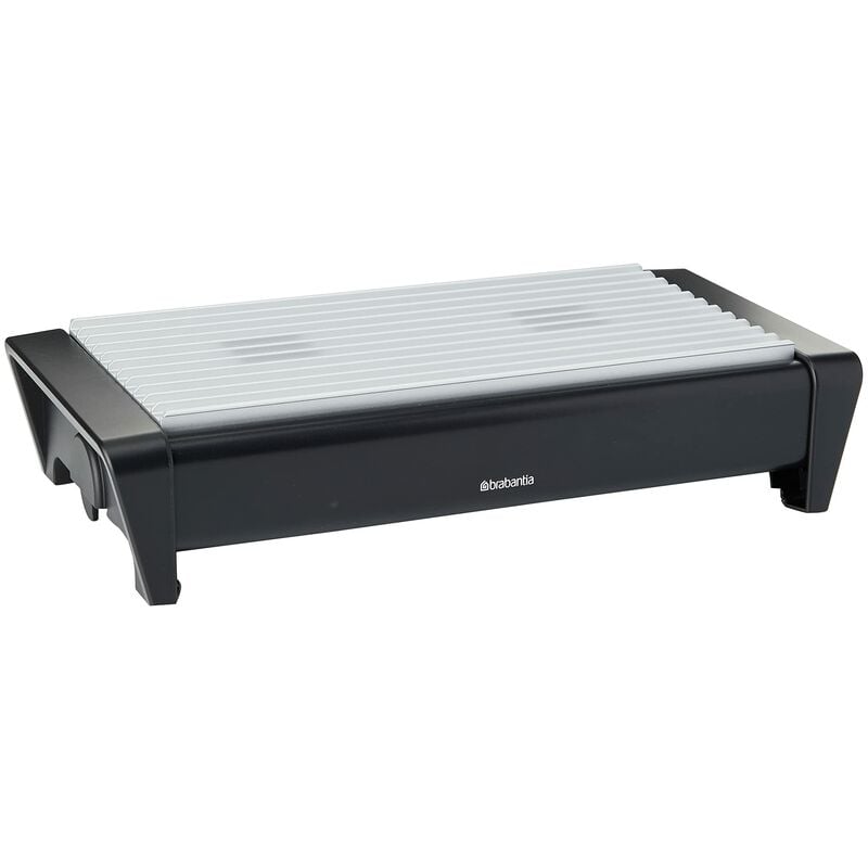 foto del prodotto brabantia 477140 scaldavivande con due candele, griglia in alluminio, nero