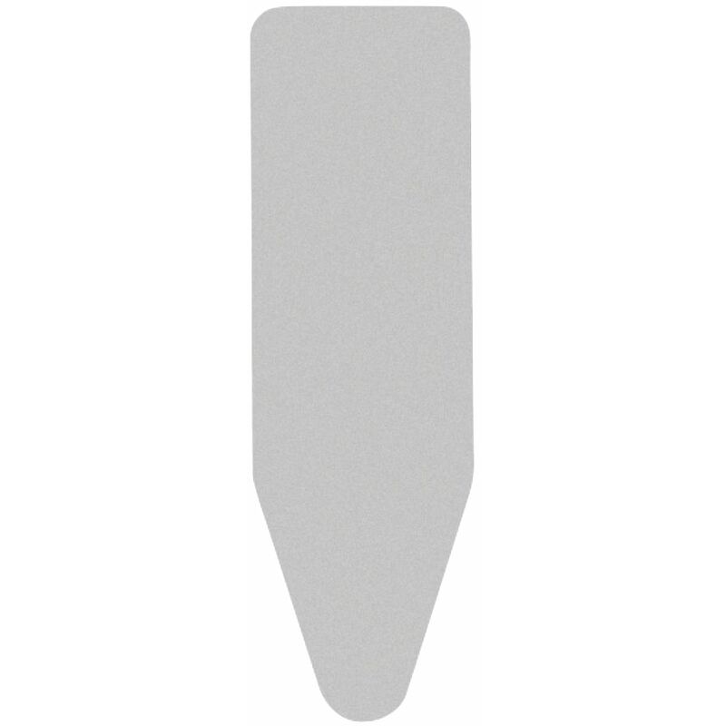 foto del prodotto brabantia faster ironing fodera, riflettente il calore, con spugna da 2 mm, 135x49 cm, metallizzato
