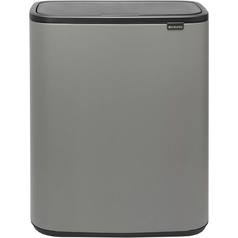 foto del prodotto brabantia pattumiera bo touch bin, 60l, calcestruzzo minerale grigio