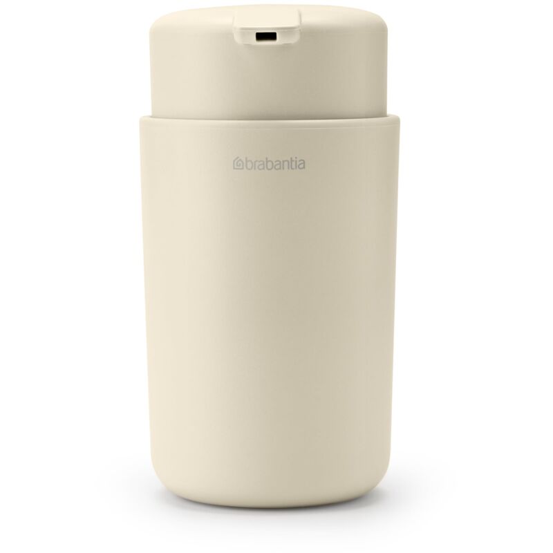 foto del prodotto brabantia renew dispenser per sapone 250 ml meccanismo a pompa antigoccia facile da riempire supporto rimovibile resistente alla corrosione