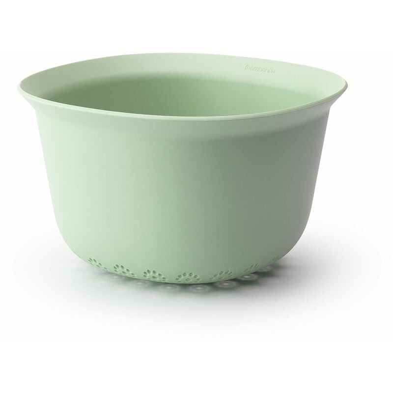 foto del prodotto brabantia scolapasta, plastica, tasty jade green