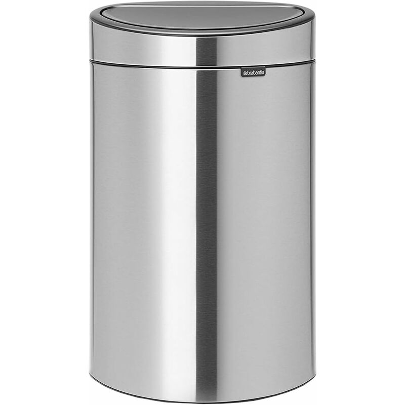 foto del prodotto brabantia touch bin new pattumiera anti impronte, 40 l, inox satinato fpp