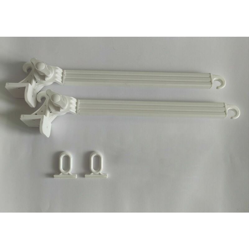 foto del prodotto braccetti per tende da sole in alluminio 50 cm coppia kit con occhioli vari colori