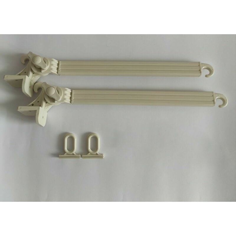 foto del prodotto braccetti per tende da sole in alluminio 50 cm coppia kit con occhioli vari colori