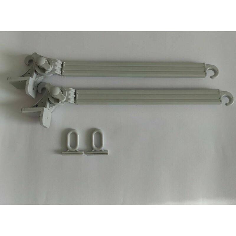 foto del prodotto braccetti per tende da sole in alluminio 70 cm coppia kit con occhioli vari colori