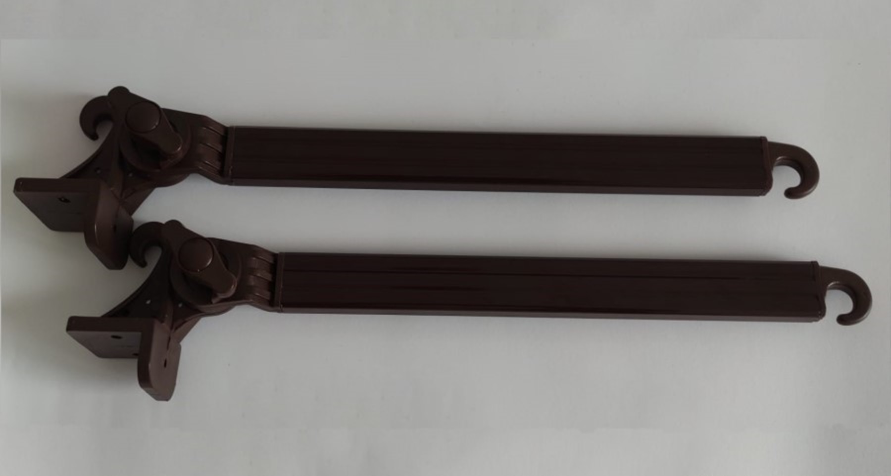 foto del prodotto braccetti per tende da sole in alluminio bracci alluminio 70 cm in coppia marrone