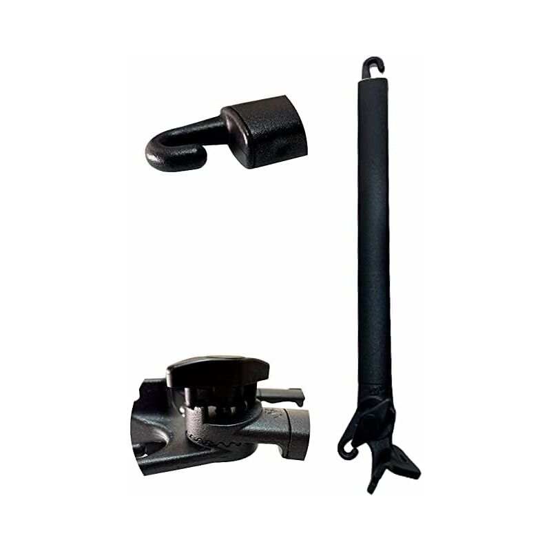 foto del prodotto bracci per tenda da sole a caduta 1 coppia in alluminio misura 50 cm colore nero tendaggimania