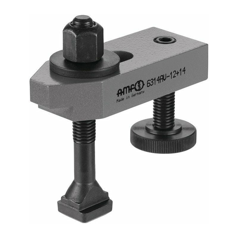 foto del prodotto braccio di serraggio n. 6314av per cava a t 16mm l.125mm vite di serraggio m16x16x125mm amf