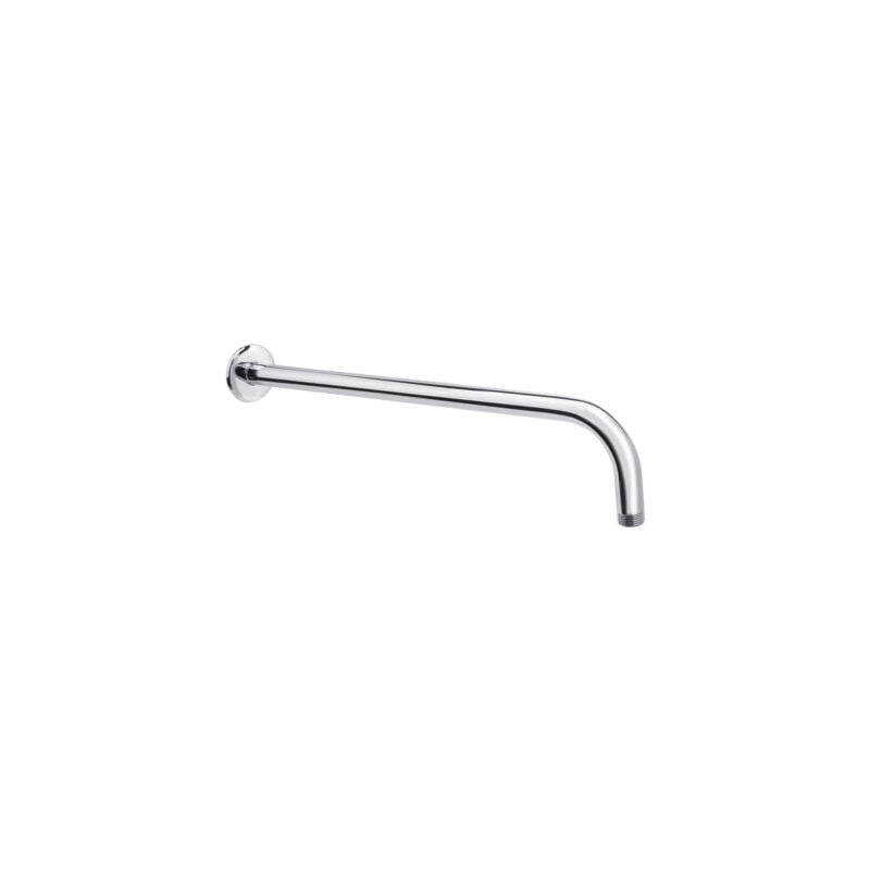 foto del prodotto braccio doccia acciaio cromato per soffione arredo bagno universale 45cm 01988