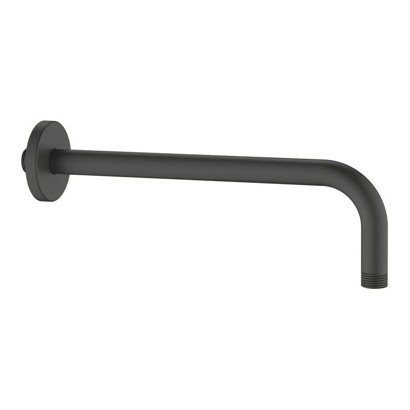 foto del prodotto braccio doccia tondo 30 cm gungrey con attacco universale