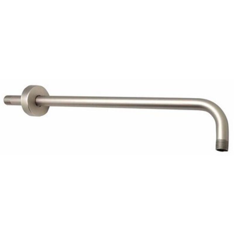 foto del prodotto braccio doccia tondo nero opaco cm 40