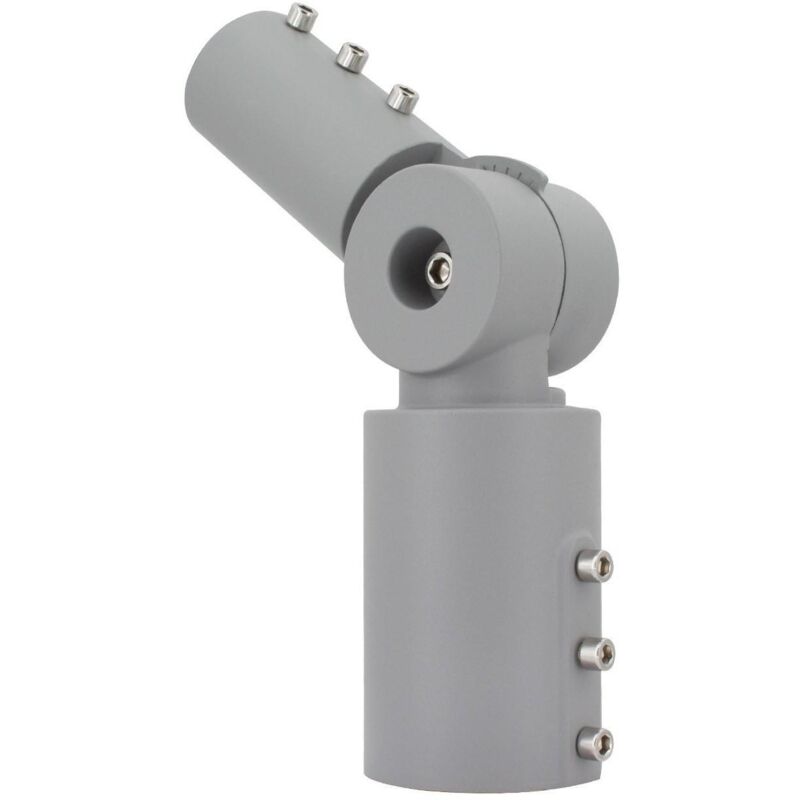 foto del prodotto braccio regolabile 90 per apparecchi di illuminazione stradale grigio grigio