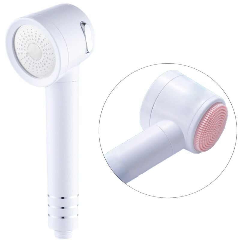 foto del prodotto braccio soffione doccia doccetta anticalcare filtro multigetto spazzola scrub