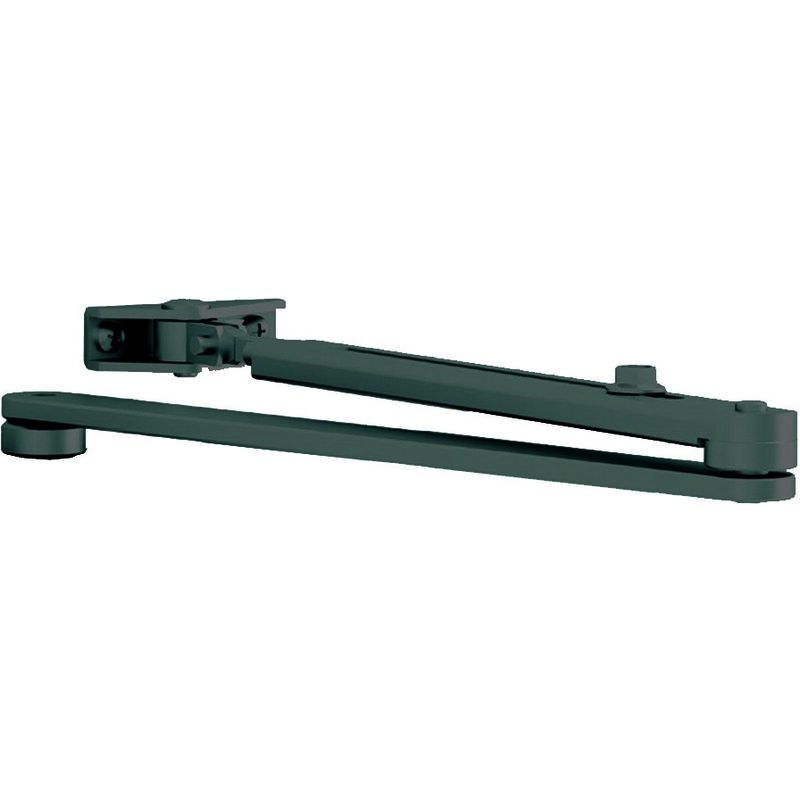 foto del prodotto braccio standard nero per chiudiporta dc140 dc120 senza fermo, nero ral9005 dcl1409005 